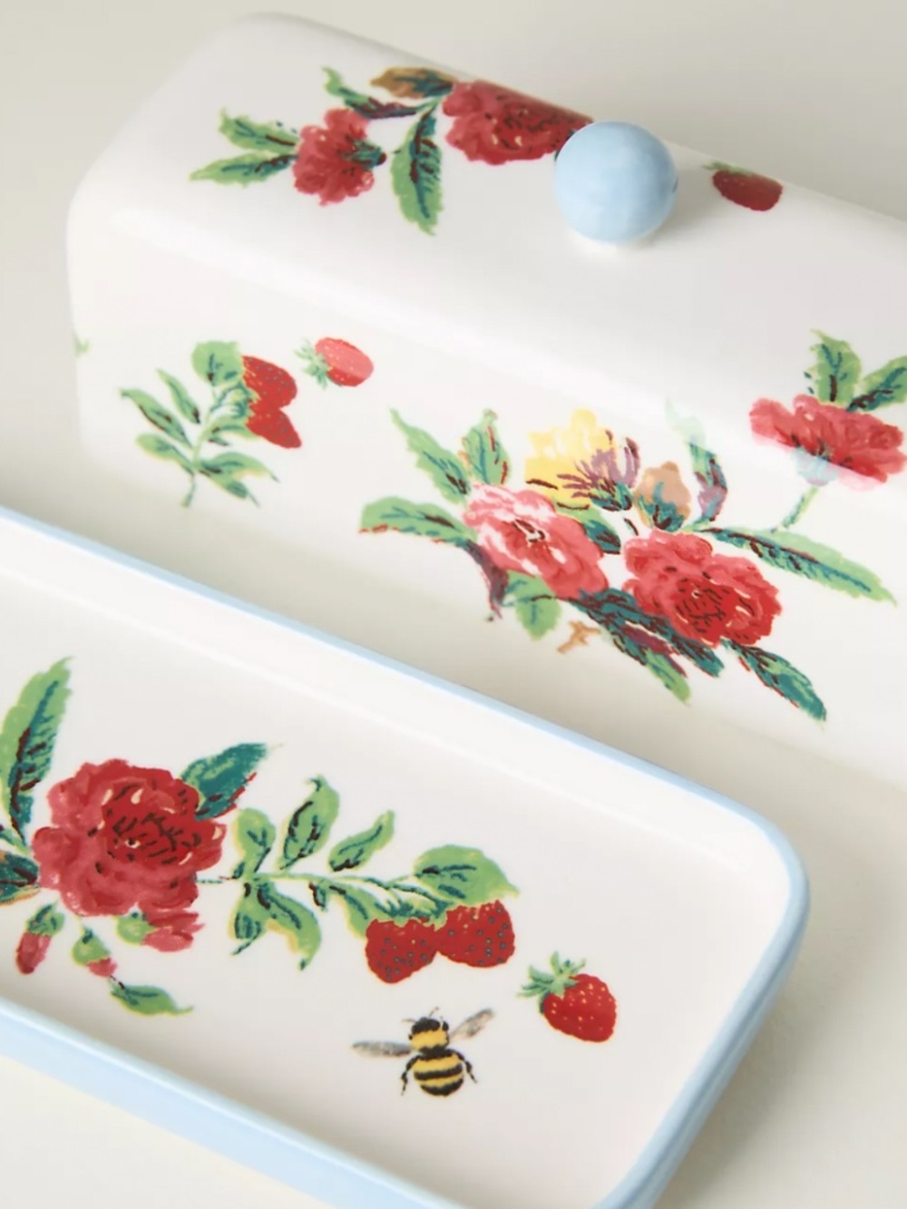 Anthropologie "Camille Stoneware Butter Dish" NWT - Picture 3 of 4